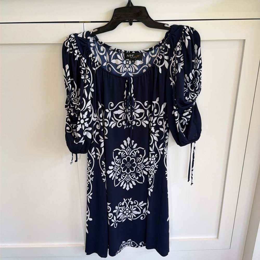 ABS size Small blue and white dress